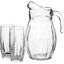 Набор посуды для напитков Pasabahce Данс (кувшин 1700 мл, 6 стаканов 320 мл) фото Набор посуды для напитков Pasabahce Данс (кувшин 1700 мл, 6 стаканов 320 мл)