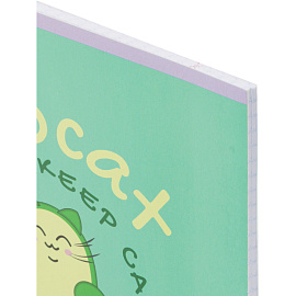 Тетрадь общая №1 School Avocat А5 48 листов в клетку на скрепке обложка с рисунком ВД-лак