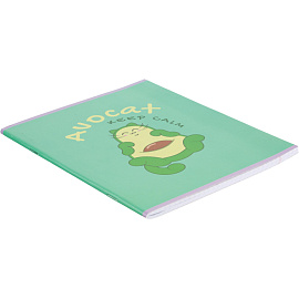 Тетрадь общая №1 School Avocat А5 48 листов в клетку на скрепке обложка с рисунком ВД-лак