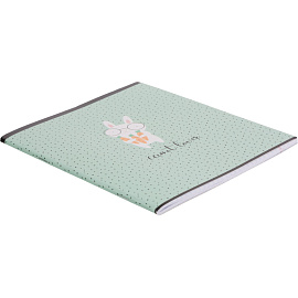 Тетрадь общая №1 School Кролик А5 48 листов в клетку на скрепке обложка с рисунком ВД-лак