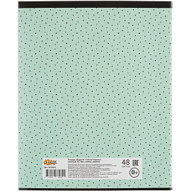 Тетрадь общая №1 School Кролик А5 48 листов в клетку на скрепке обложка с рисунком ВД-лак