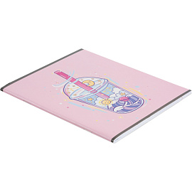 Тетрадь общая №1 School Нежность А5 48 листов в клетку на скрепке обложка с рисунком ВД-лак