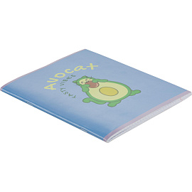 Тетрадь общая Avocat А5 48 листов в клетку на скрепке обложка синяя ВД-лак