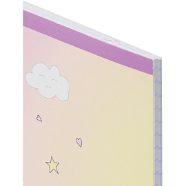 Тетрадь общая Uniland А5 48 листов в клетку на скрепке обложка с рисунком ВД-лак