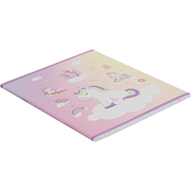 Тетрадь общая Uniland А5 48 листов в клетку на скрепке обложка с рисунком ВД-лак