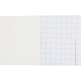 Тетрадь общая Uniland А5 48 листов в клетку на скрепке обложка с рисунком ВД-лак