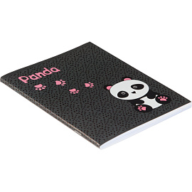 Тетрадь общая №1 School Panda А5 96 листов в клетку на скрепке обложка с рисунком ВД-лак