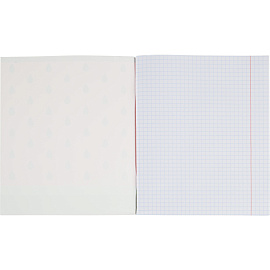 Тетрадь общая №1 School Арбуз А5 96 листов в клетку на скрепке обложка с рисунком ВД-лак