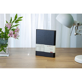 Ежедневник недатированный Bruno Visconti Waltz искусственная кожа А5 136 листов чёрный (чёрный обрез)