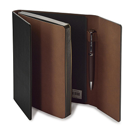 Ежедневник недатированный Bruno Visconti Waltz искусственная кожа А5 136 листов чёрный (чёрный обрез)