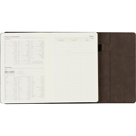 Ежедневник недатированный Bruno Visconti Waltz искусственная кожа А5 136 листов чёрный (чёрный обрез)