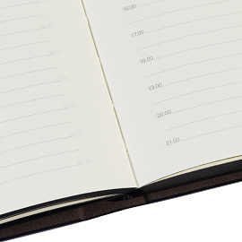 Ежедневник недатированный Bruno Visconti Waltz искусственная кожа А5 136 листов чёрный (чёрный обрез)