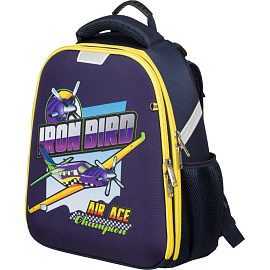 Ранец Комус класс Basic Iron Bird синий с двумя отделениями