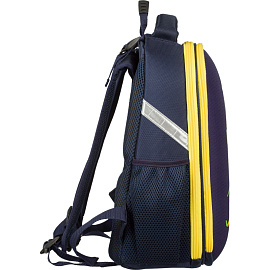 Ранец Комус класс Basic Iron Bird синий с двумя отделениями