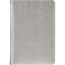 Ежедневник недатированный Bruno Visconti Sidney Nebraska искусственная кожа А5 136 листов серебристый (серебристый обрез)