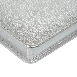 Ежедневник недатированный Bruno Visconti Sidney Nebraska искусственная кожа А5 136 листов серебристый (серебристый обрез)