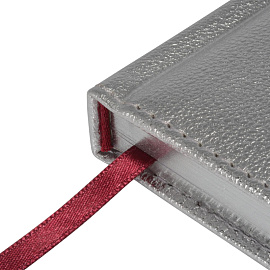 Ежедневник недатированный Bruno Visconti Sidney Nebraska искусственная кожа А5 136 листов серебристый (серебристый обрез)