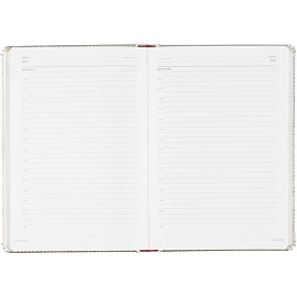 Ежедневник недатированный Bruno Visconti Sidney Nebraska искусственная кожа А5 136 листов серебристый (серебристый обрез)