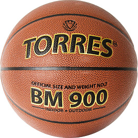 Мяч баскетбольный Torres BM900 №7 коричневый
