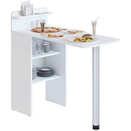 Стол компьютерный раскладной Сокол СП-19 (белый, 446х312х916 мм)