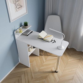 Стол компьютерный раскладной Сокол СП-19 (белый, 446х312х916 мм)