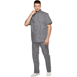 Костюм для клининга У26-КБР серый (размер 48, рост 174-182) фото Костюм для клининга У26-КБР серый (размер 48, рост 174-182)