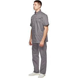 Костюм для клининга У26-КБР серый (размер 52, рост 174-182) фото Костюм для клининга У26-КБР серый (размер 52, рост 174-182)