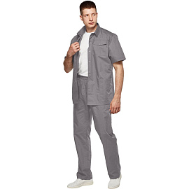 Костюм для клининга У26-КБР серый (размер 60, рост 174-182) фото Костюм для клининга У26-КБР серый (размер 60, рост 174-182)