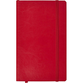 Ежедневник недатированный Attache Flex искусственная кожа Soft Touch А5 136 листов красный с фиксирующей резинкой (красный обрез)