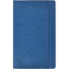 Ежедневник недатированный Attache Flex искусственная кожа Soft Touch А5 136 листов синий с фиксирующей резинкой (синий обрез)