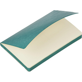 Ежедневник недатированный Attache Flex искусственная кожа Soft Touch А5 136 листов бирюзовый с фиксирующей резинкой (бирюзовый обрез)