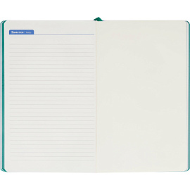 Ежедневник недатированный Attache Flex искусственная кожа Soft Touch А5 136 листов бирюзовый с фиксирующей резинкой (бирюзовый обрез)
