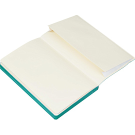 Ежедневник недатированный Attache Flex искусственная кожа Soft Touch А5 136 листов бирюзовый с фиксирующей резинкой (бирюзовый обрез)