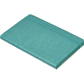 Ежедневник недатированный Attache Flex искусственная кожа Soft Touch А5 136 листов бирюзовый с фиксирующей резинкой (бирюзовый обрез)