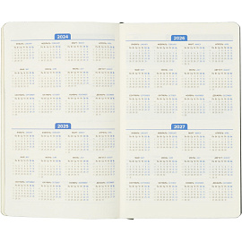 Ежедневник недатированный Attache Flex искусственная кожа Soft Touch А5 136 листов зелёный с фиксирующей резинкой (зелёный обрез)