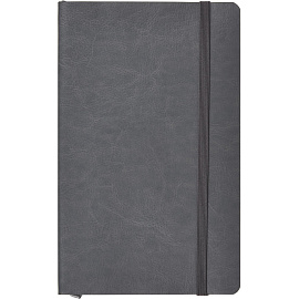 Ежедневник недатированный Attache Flex искусственная кожа Soft Touch А5 136 листов серый с фиксирующей резинкой (серый обрез)
