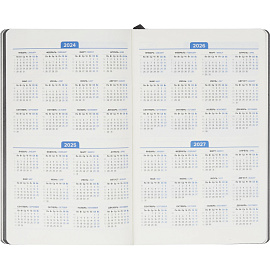 Ежедневник недатированный Attache Flex искусственная кожа Soft Touch А5 136 листов серый с фиксирующей резинкой (серый обрез)