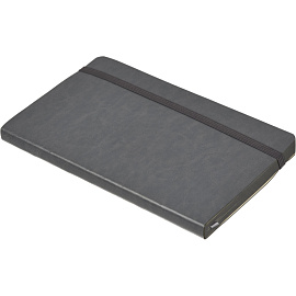 Ежедневник недатированный Attache Flex искусственная кожа Soft Touch А5 136 листов серый с фиксирующей резинкой (серый обрез)