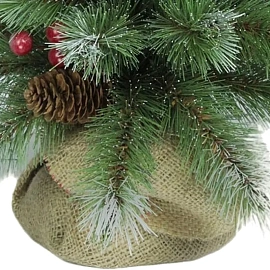 Елка новогодняя Beatrees Ice Tiffany настольная 45 см заснеженная с шишками