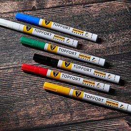 Маркер промышленный лаковый TOPFORT ZP1101 красный 2 мм (1827832) фото Маркер промышленный лаковый TOPFORT ZP1101 красный 2 мм (1827832)