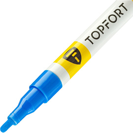 Маркер промышленный TOPFORT Paint для универсальной маркировки синий 2 мм фото Маркер промышленный TOPFORT Paint для универсальной маркировки синий 2 мм