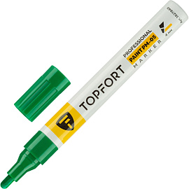 Маркер промышленный TOPFORT Paint для универсальной маркировки зеленый 4 мм