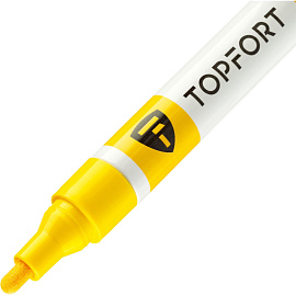 Маркер промышленный TOPFORT Paint для универсальной маркировки желтый 4 мм фото Маркер промышленный TOPFORT Paint для универсальной маркировки желтый 4 мм