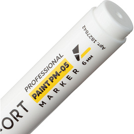 Маркер промышленный TOPFORT Paint для универсальной маркировки белый 3-6 мм фото Маркер промышленный TOPFORT Paint для универсальной маркировки белый 3-6 мм