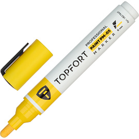 Маркер промышленный TOPFORT Paint для универсальной маркировки желтый 3-6 мм