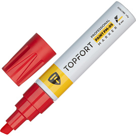 Маркер промышленный TOPFORT Paint для универсальной маркировки красный 6-8 мм