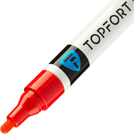 Маркер промышленный лаковый TOPFORT ZP1501 красный 4 мм (1827868) фото Маркер промышленный лаковый TOPFORT ZP1501 красный 4 мм (1827868)