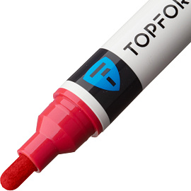 Маркер промышленный TOPFORT Industrial для универсальной маркировки красный 3-6 мм фото Маркер промышленный TOPFORT Industrial для универсальной маркировки красный 3-6 мм