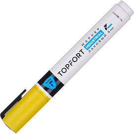 Маркер промышленный лаковый TOPFORT жёлтый 3-6 мм (1827877)
