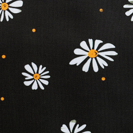 Рюкзак Комус Класс (№1 School) Квадро Ромашки 13 л чёрный